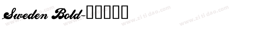 Sweden Bold字体转换